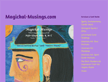 Tablet Screenshot of magickal-musings.com